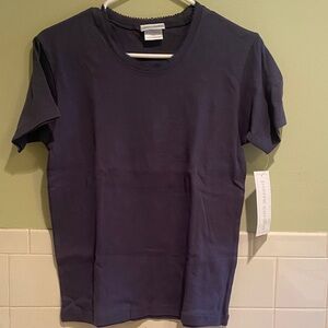 🌺Pierre Cardin Women Short Sleeve Crew Neck Tee in Deep Navy Size S